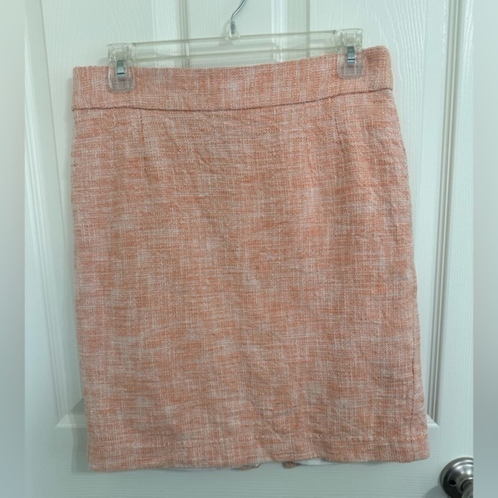 Banana Republic Orange Tweed Skirt